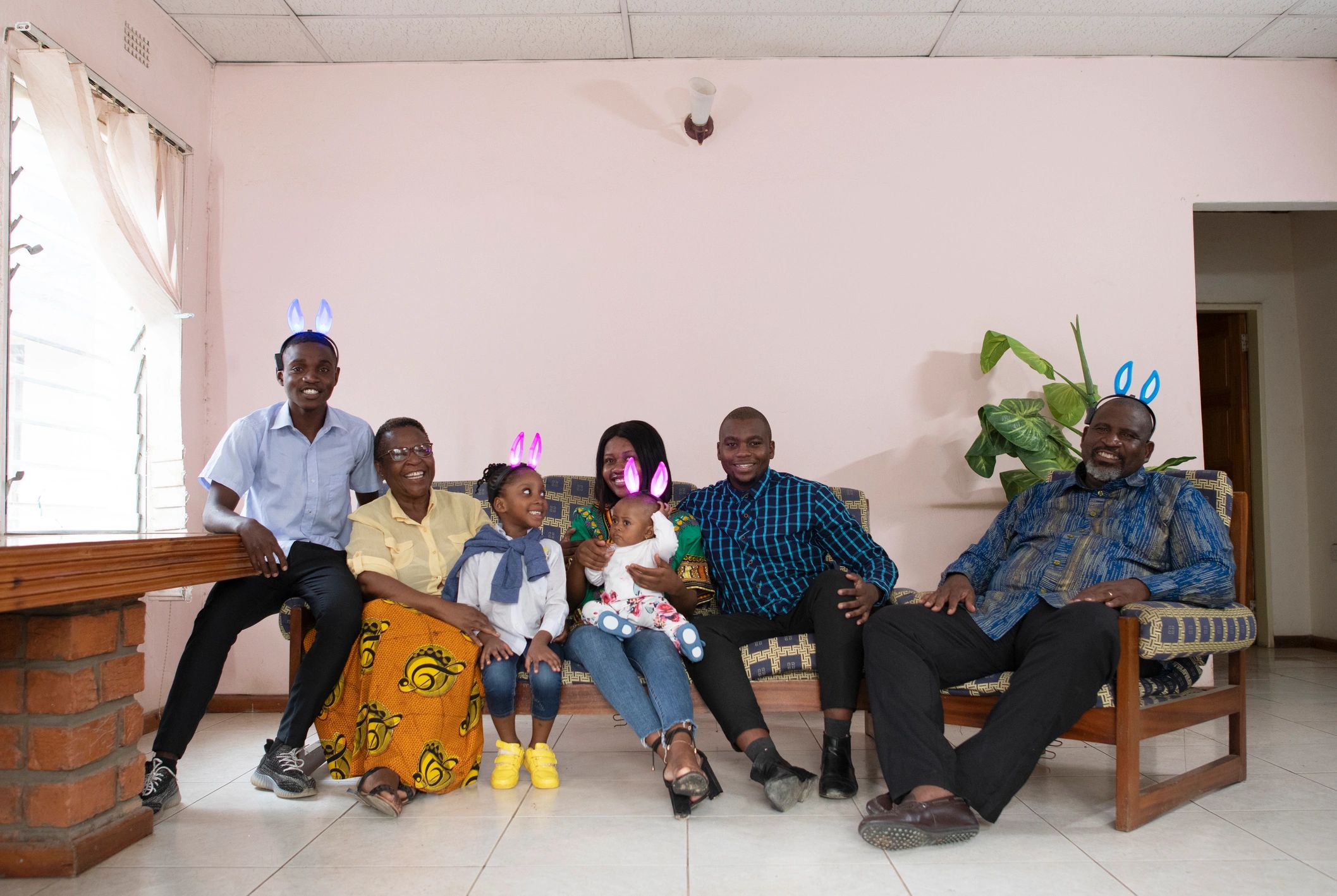 African family portrait representing community connection and shared support