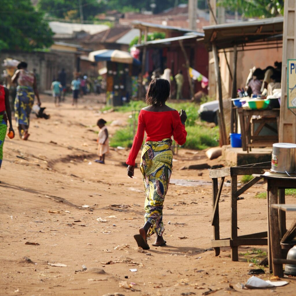 african street scene